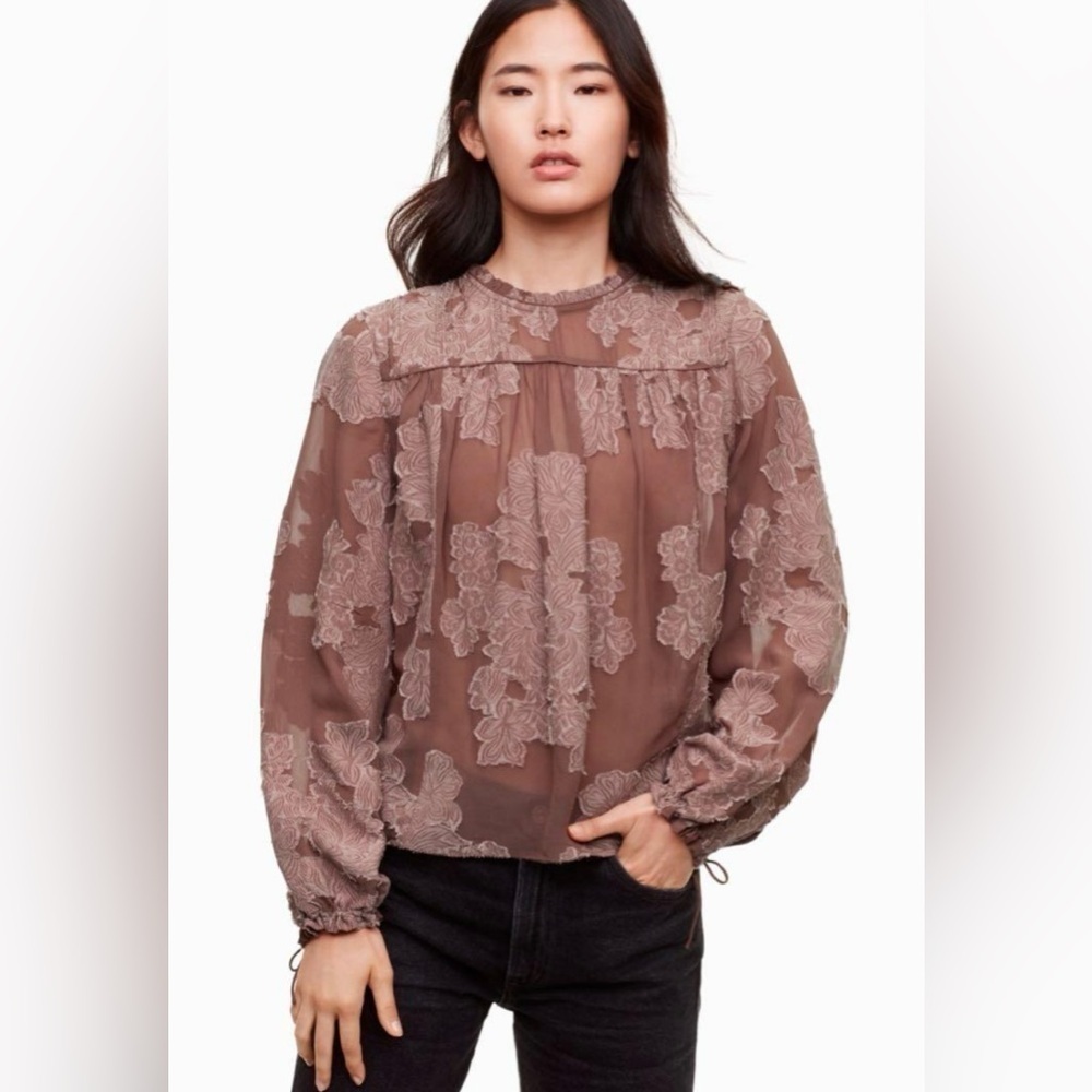 Aritiza Wilfred - Lourdes Silk Blend Blouse